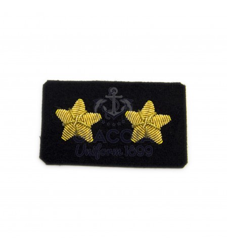 Stellette Cappotto Oro Ricamate Per Uniforme (coppia)