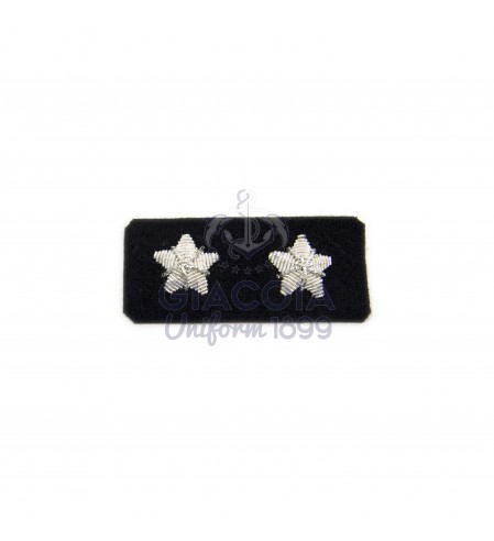 Stellette Giacca Argento Ricamate Per Uniforme (coppia)